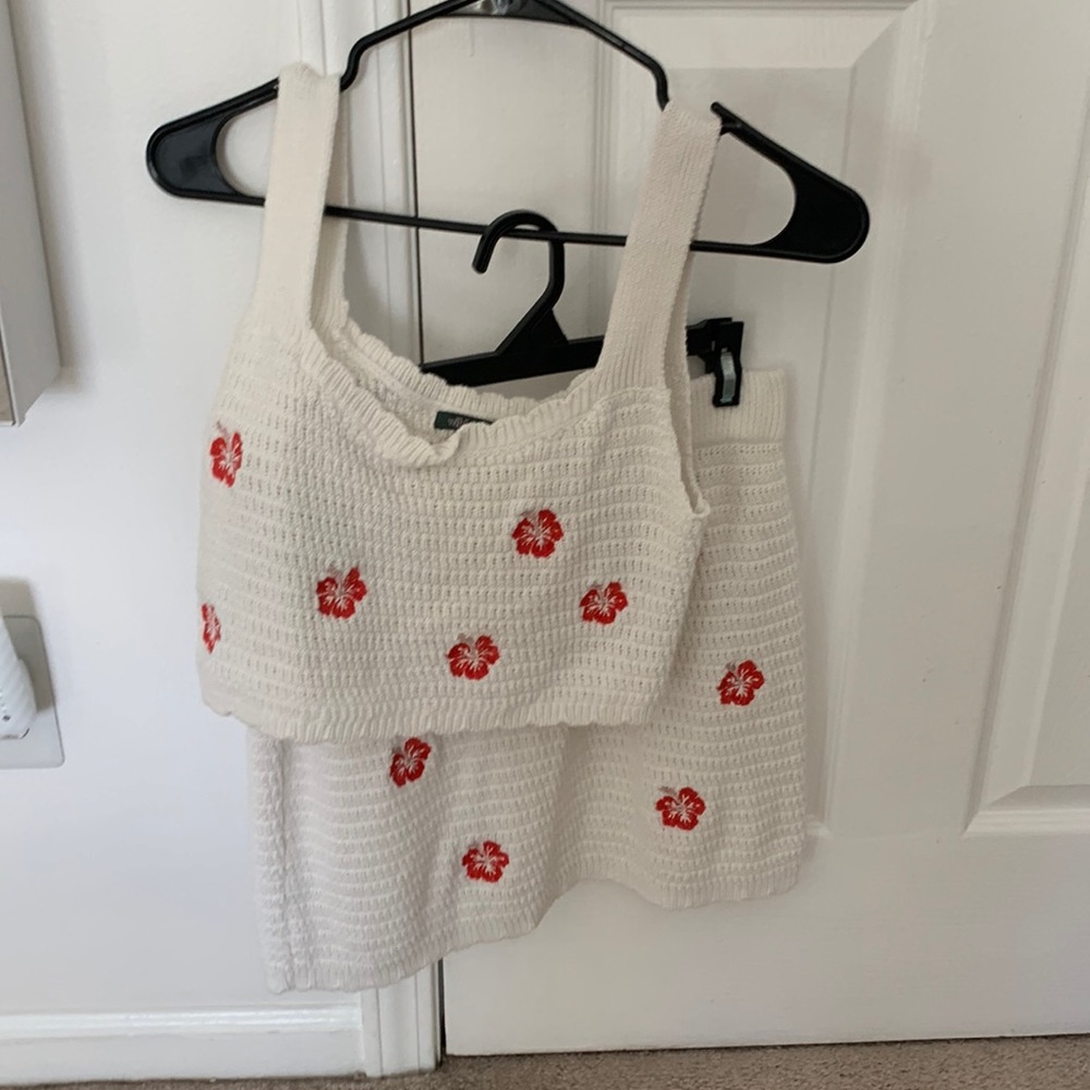 Crochet floral 2 piece set